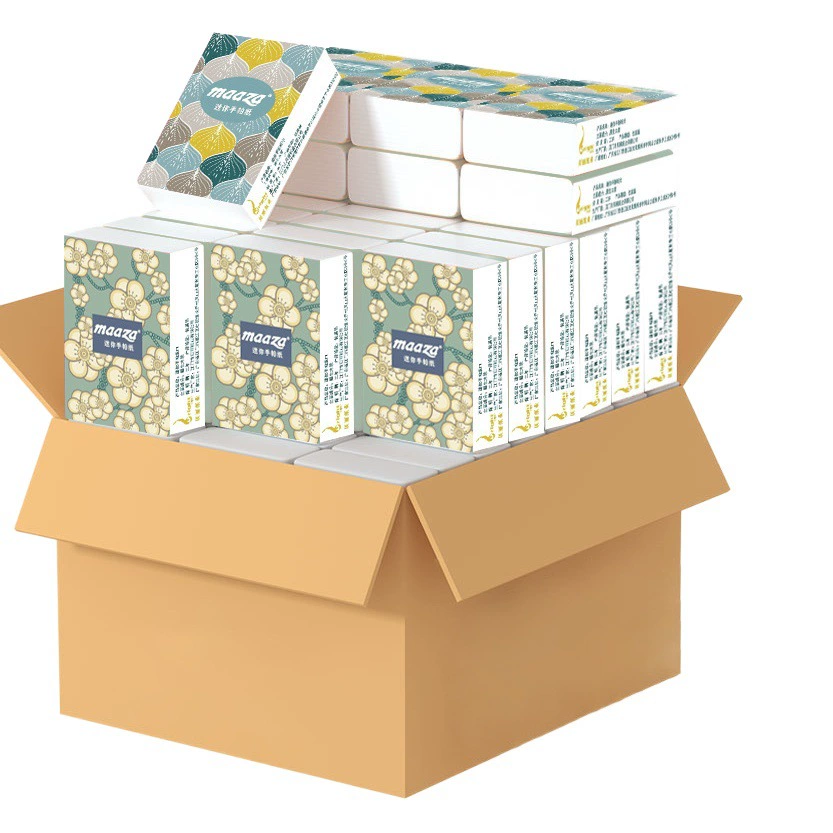 Мини-платок для печати бумажных полотенец небольшая сумка 3 слоя 5 Бумажных Полотенец оптом салфетки для лица портативное рекламное Подарочное бумажное полотенце для электронной коммерции