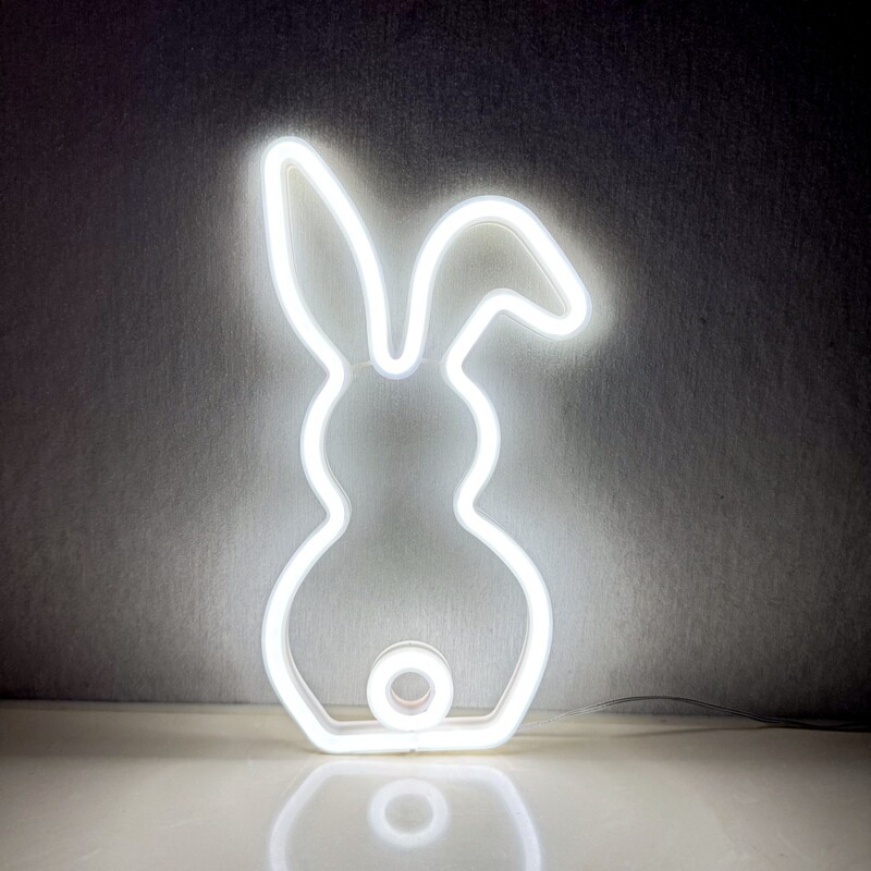 Cross-Border Rabbit Led Neon Light Outdoor Holiday Party Atmosphere Light Home Bar Birthday Bedroom Wall Decoration Cross-Border Rabbit Led Neon Light Outdoor Holiday Party Atmosphere Light Home Bar Birthday Bedroom Wall Decoration