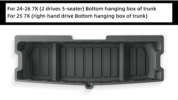 Suitable for 24-25 Zeekr 7X Right-Hand Drive Cars, Tpe Floor Mats, Trunk Mat, Cross-Border