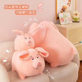 网红新款飞天猪毛绒玩具公仔可爱粉猪生日礼物跨境批发抓娃娃礼品