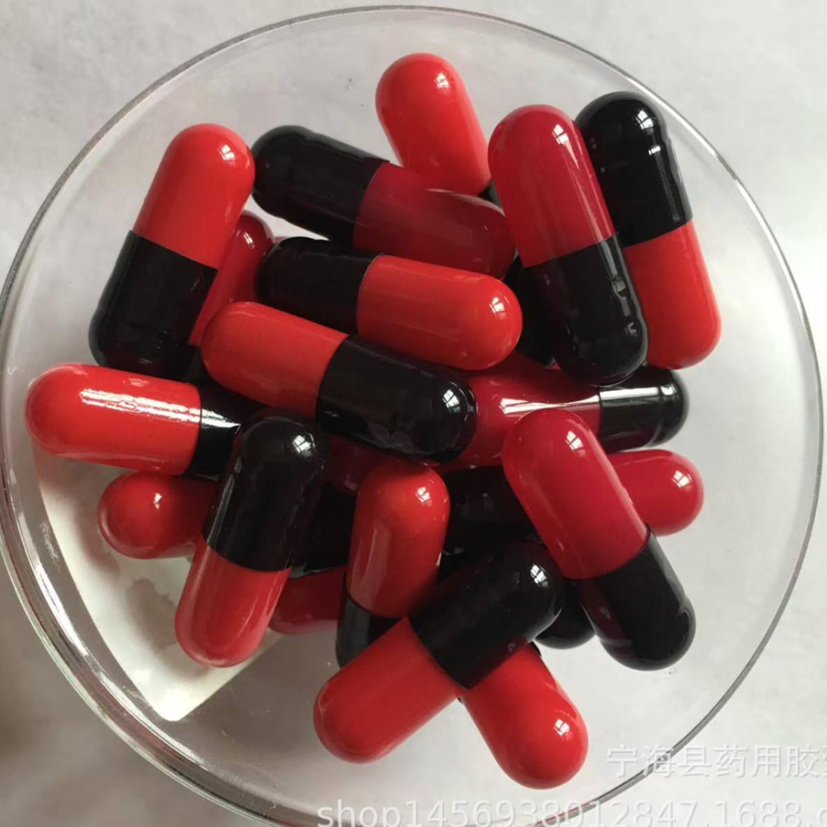 0号黑红 装粉剂 厂家销售明胶空心胶囊