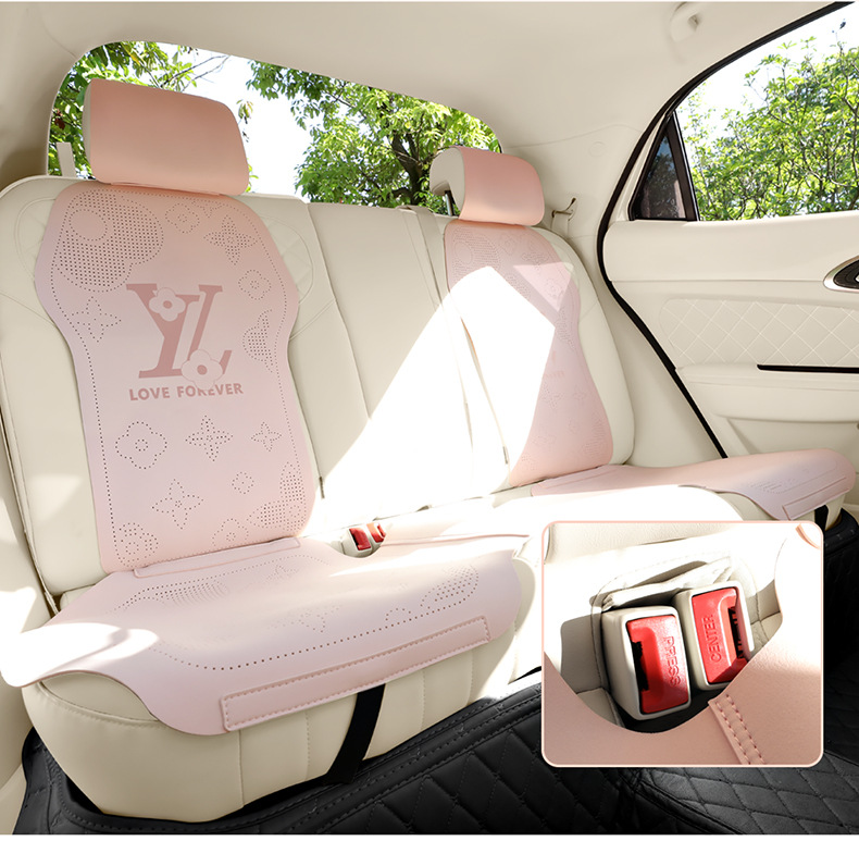 26 Types of Car-Specific Three-Piece Set of All-Season Suede Non-Slip Breathable Seat Covers for Driver, Passenger, and Rear Seats