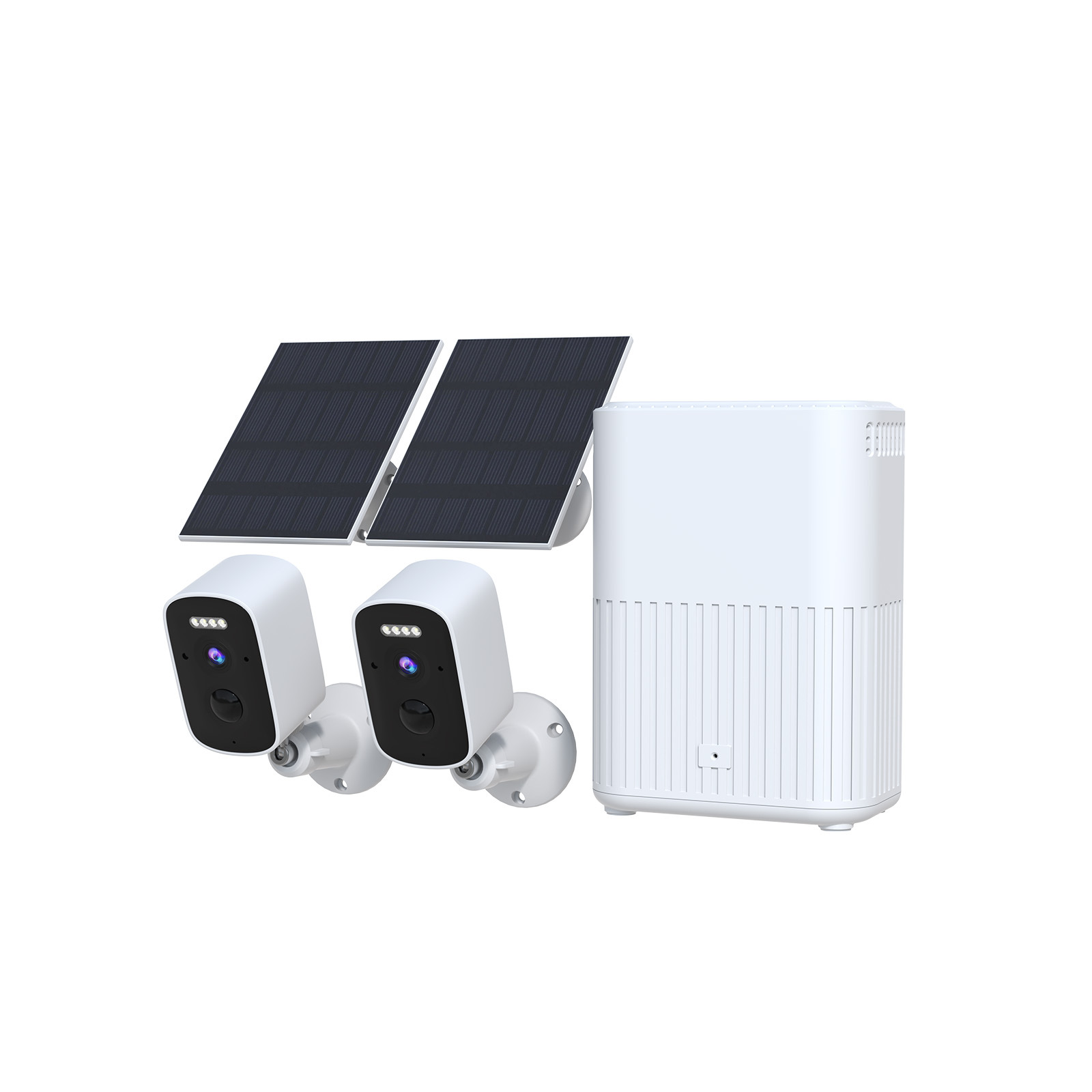 Monitoreo inalámbrico transfronterizo NVR paquete de estación base de planta de energía solar icsee paquete de monitor HD multi-pantalla