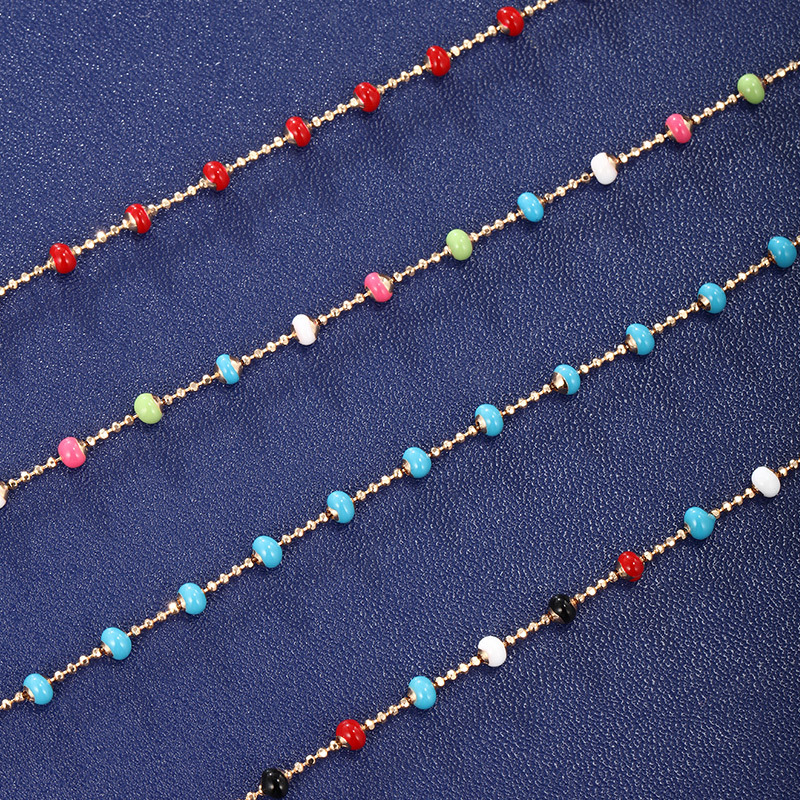 Xuping joyería europea y americana transfronteriza moda colorida moda aceite goteo aleación tobillos mujer simple personalidad playa estilo tobillos