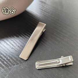 韩版广州加厚平面双叉夹鸭嘴夹方夹DIY发饰夹配件蝴蝶结发卡饰品