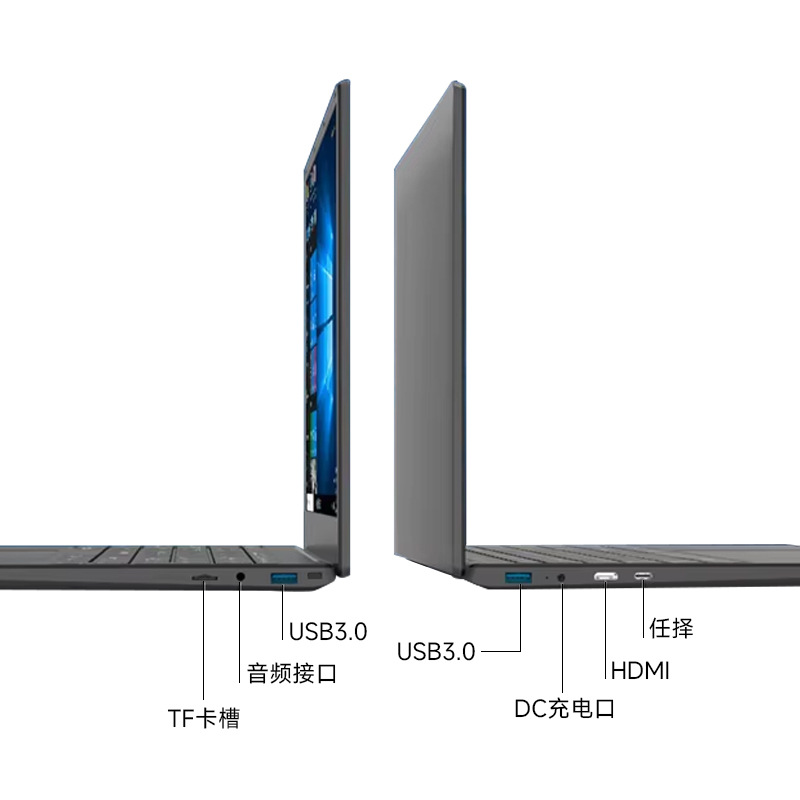 Cross-border Core i5 Laptop 15.6 "Ligger Laptop de oficina de negocios Laptop gris