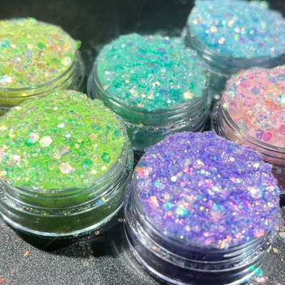 Dırnaq bəzəkləri Sparkling Nail Art Glitter