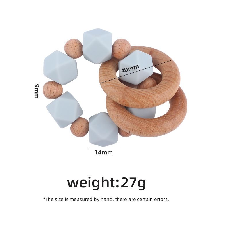 Nuevos suministros para bebés Beech teether pulsera bebé creativo silicona mordedura gel molar juguete AliExpress Nuevo