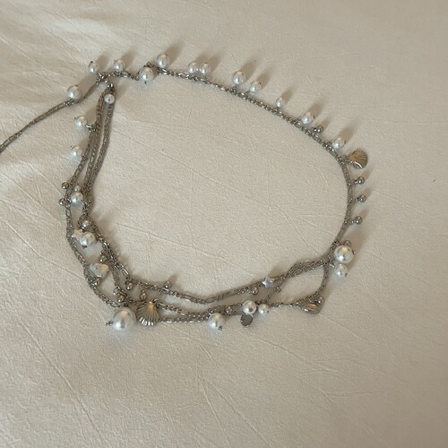 Seaside Prelude Bracelet, Set of Two, Waist Chain and Necklace, Niche Ocean Shell Pendant, Adjustable Necklace