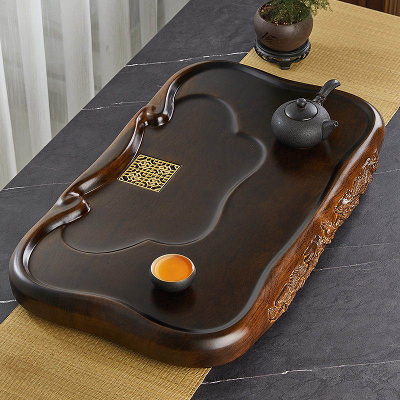 구리 스몰 사이즈 더블 드래곤 플레이 진주 로즈 우드 패턴 95B 더블 65x38x6cm