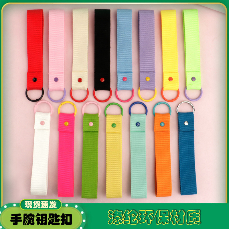 32mm Macaron Japanese and Korean Handmade Shop DIY Iron-On Label Keychain Backpack Strap Korean Ribbon Souvenir
