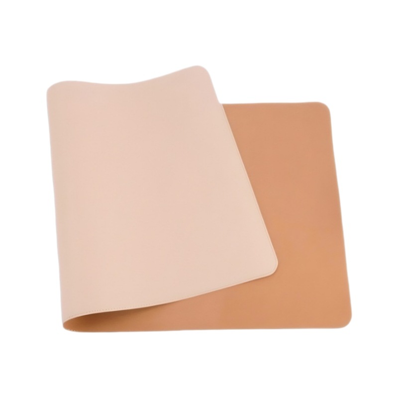 Alfombrilla de ratón de cuero de corcho, teclado de computadora portátil, escritorio de escritorio de oficina de color sólido de gran tamaño, patrón de impresión LOGO