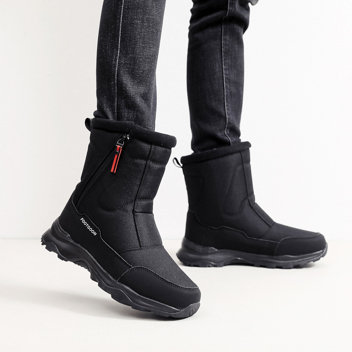 Botas de nieve cálidas y gruesas del noreste para hombres y mujeres, zapatos de esquí de invierno al aire libre, zapatos de algodón de moda, venta al por mayor, dropshipping