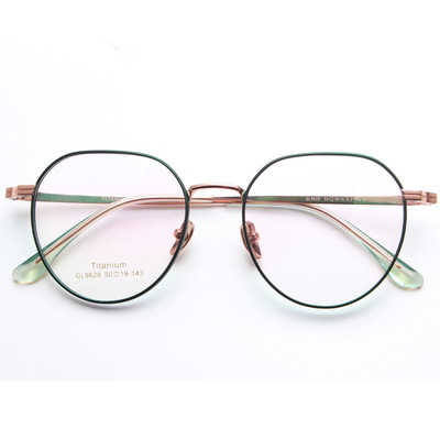 明星同款多邊形方框平鏡男女近視眼鏡架超輕純钛學生廠家直銷丹陽