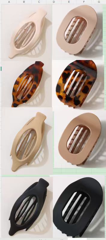 Juego de pinzas para el cabello, estilo Amazon, pinzas mate tipo garra, accesorios de moda para mujer