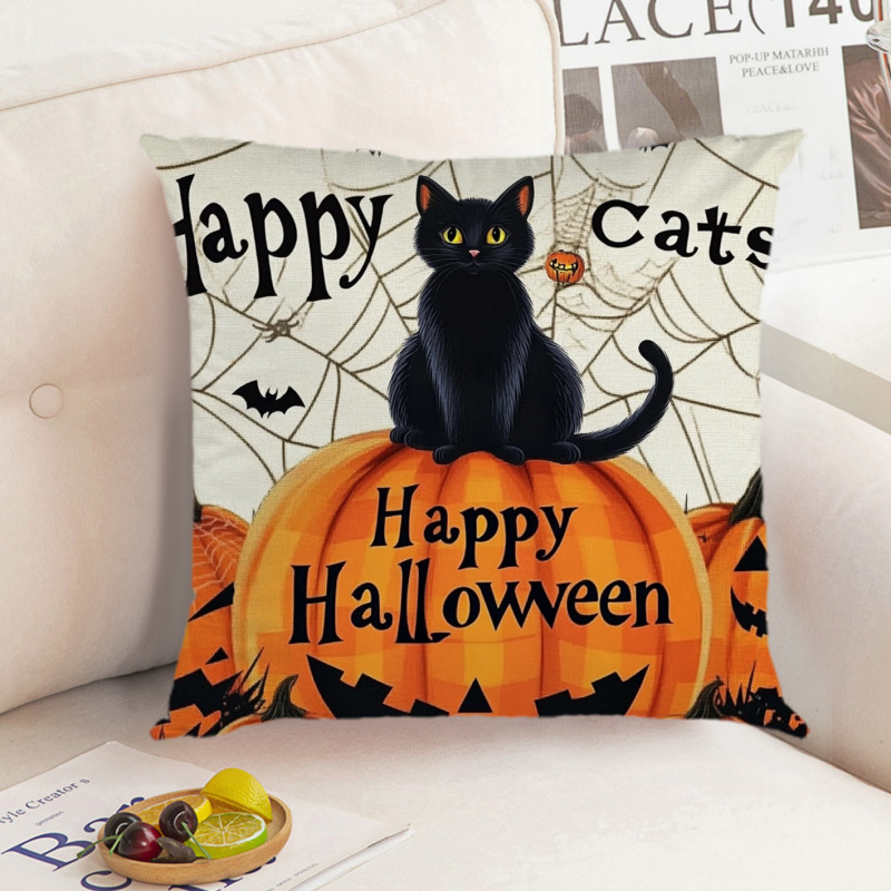 枕カバーの国境を越えた供給デジタル印刷ハロウィンプロモーションアイテム装飾枕車のインテリアクッションソース直接販売|undefined