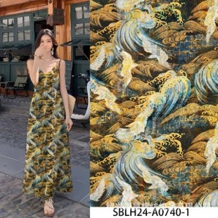 Digital Printing, Ready-To-Print Cotton Fabric, Reactive Direct Injection, Cotton Satin, Satin Shirt Fabric, Fashion Fabric