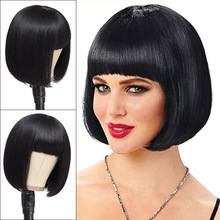 欧美波波头假发全头套短发真人发跨境亚马逊外贸许昌假发时尚wigs