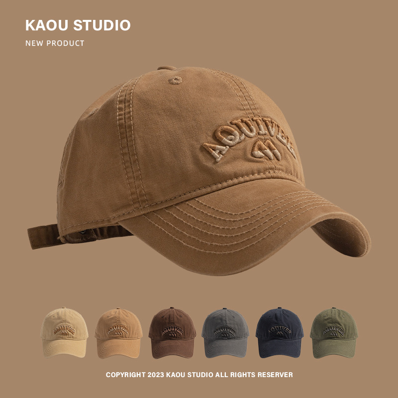 Gorro de béisbol bordado tridimensional nicho femenino personalidad diseñador gradiente letra gorra de pico de los hombres de moda todo fósforo circunferencia de la cabeza grande