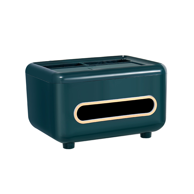 Caja de toallas de escritorio, caja de extracción de papel de lujo, caja de almacenamiento de control remoto multifuncional, almacenamiento de toallas domésticas