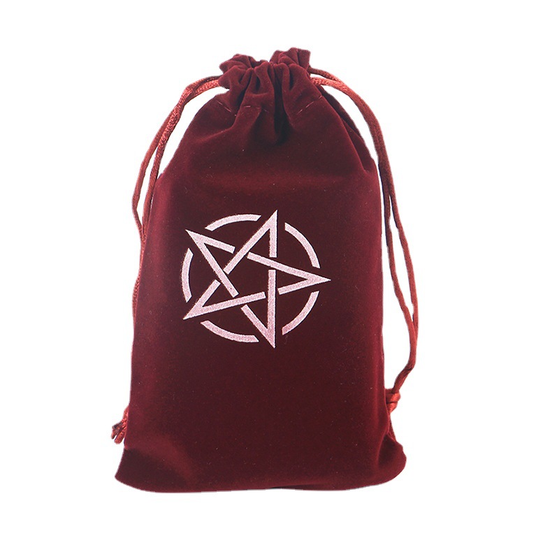 8 Color Velvet Thickened 10.4×6 Tarot Oracle Card Storage Bag_voghion.com