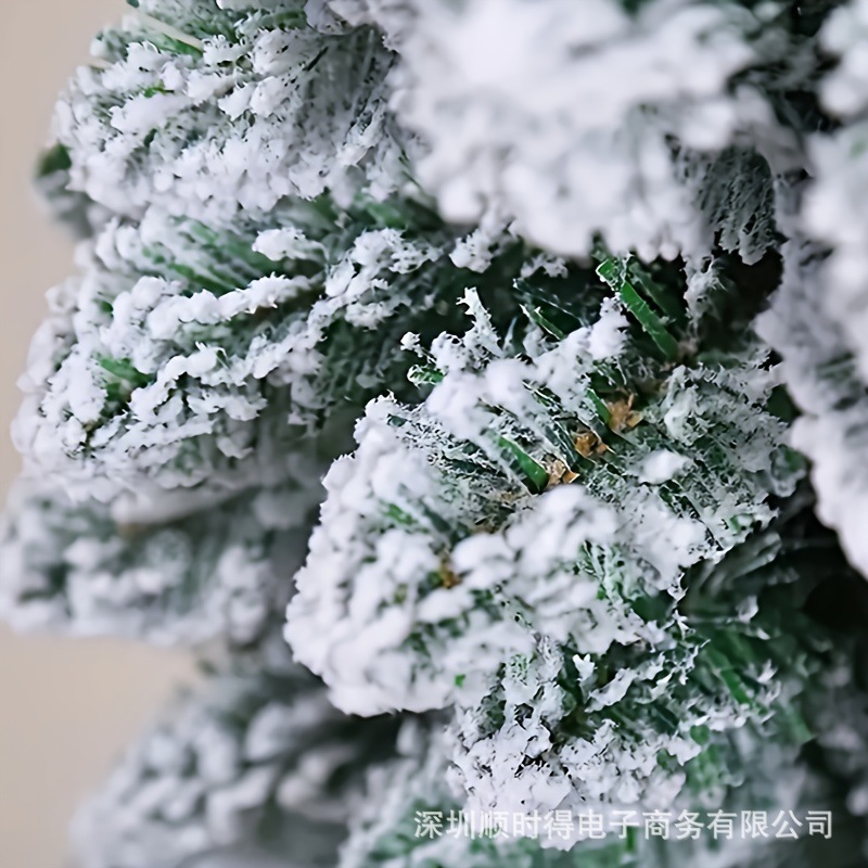 Shushidex 2025 新しいクロスボーダー TEMU クリスマス植毛籐スプレー白 DIY 装飾暖炉中庭ドアペンダント|undefined