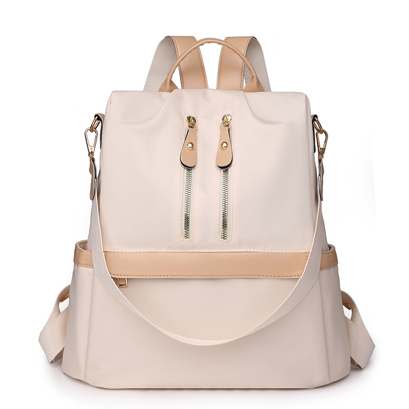 Sensación premium 2024 nuevas señoras mochila antirrobo moda doble cremallera ligera mochila de viaje multifuncional al por mayor