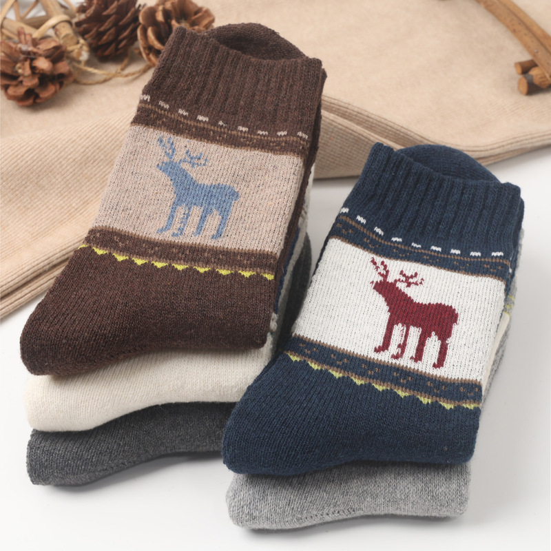 Wool socks, towel socks, terry socks, Haining socks, men's socks, mid-calf socks, woolen socks, warm and thickened, manufacturer Wool socks, towel socks, terry socks, Haining socks, men's socks, mid-calf socks, woolen socks, warm and thickened, manufacturer