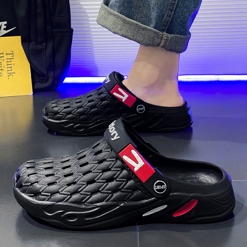 Zapatos casuales antideslizantes y resistentes al desgaste, zapatillas de playa frías transfronterizas de tamaño grande, sensación de mierda de verano, nuevas zapatillas externas