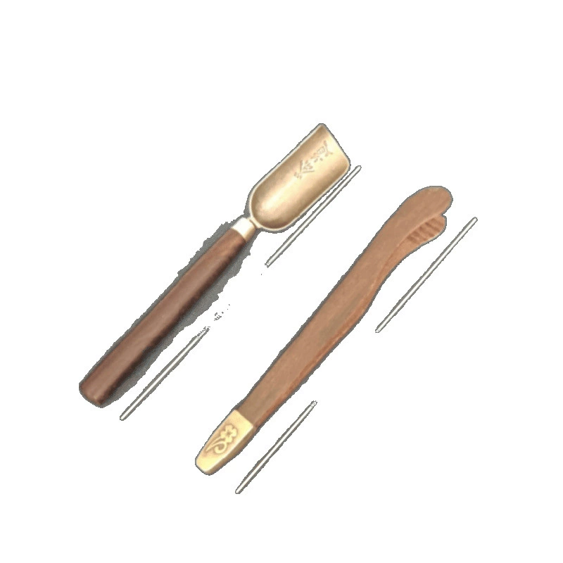 Tea set, spoon, small shovel
