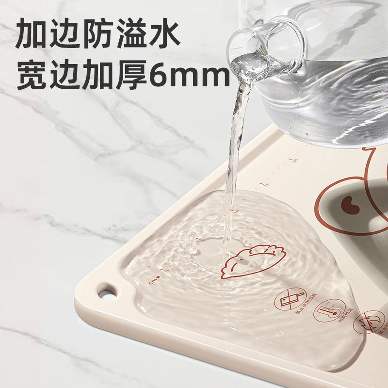 Almohadilla para amasar de silicona Almohadilla de silicona engrosada para alimentos Tablero de cortar Panel para hornear Plástico doméstico Almohadilla para amasar Almohadilla para enrollar