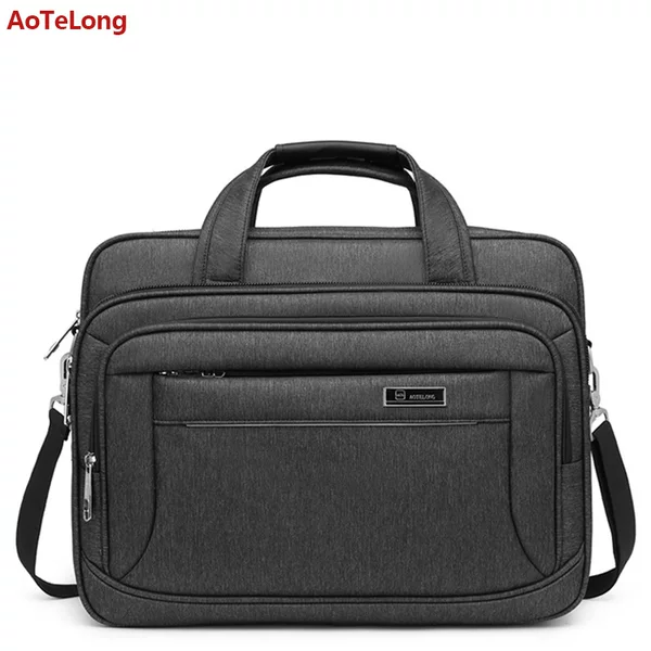 Cross-Border Briefcase Business Fashion Oxford Cloth Commuter Men's Bag 16inch Shoulder Crossbody Satchel Large Capacity Computer Bag