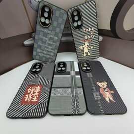 适用潮牌壳NOVA13P壳华为P70P卡通荣耀X60P 畅享70撞色手机壳