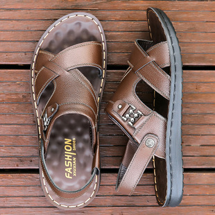 New Summer Men's Beach Shoes Non-slip Wear-resistant Fashion Lazy Sandals and Slippers Soft Bottom Outer Wear