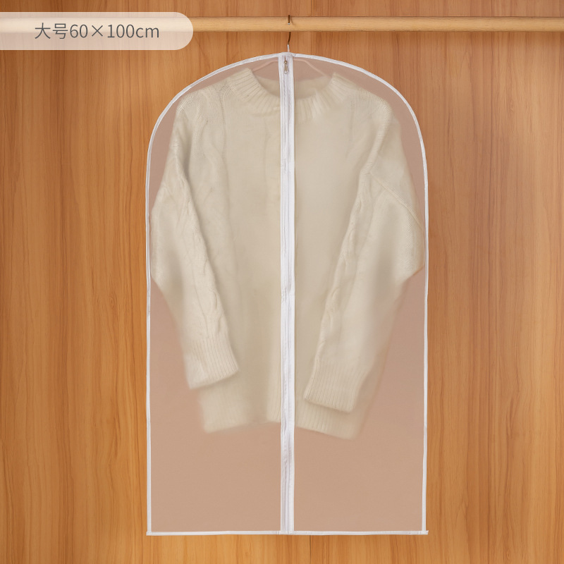 Funda protectora para ropa, funda para trajes colgantes, funda transparente para armario, funda para abrigos, bolsa para ropa colgante de PEVA, funda antipolvo