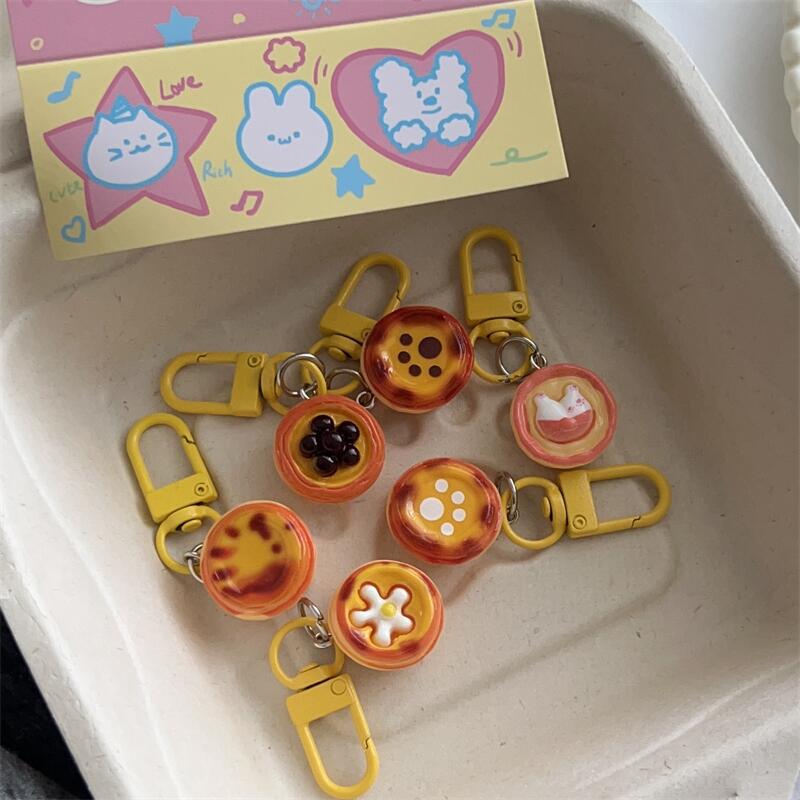 Creative Simulation Portuguese Egg Tart Keychain School Bag Small Pendant Wholesale Mini Holiday Gifts Gifts Cross-Border Creative Simulation Portuguese Egg Tart Keychain School Bag Small Pendant Wholesale Mini Holiday Gifts Gifts Cross-Border