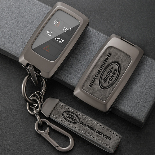 Suitable for Land Rover Key Case: Range Rover, Defender, Velar, Aurora, Discovery 4, and Evoque Keychain with Metal Shell