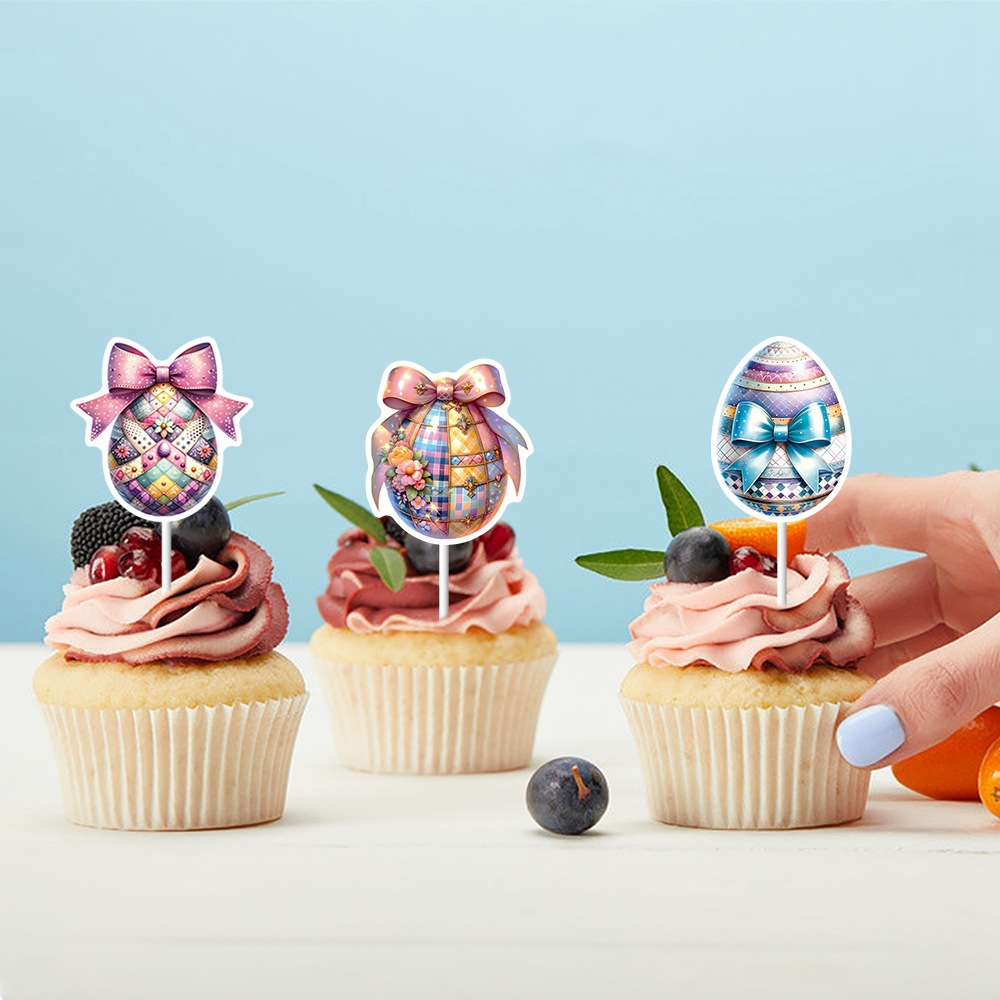 Nuevos productos europeos y estadounidenses huevo de Pascua conejo carnaval arco huevo de cumpleaños cupcake tarjetas
