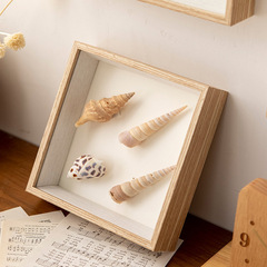 Creative diy square photo frame table hanging wall hollow oil pastel children's photo album frame print photo wall 6 inches