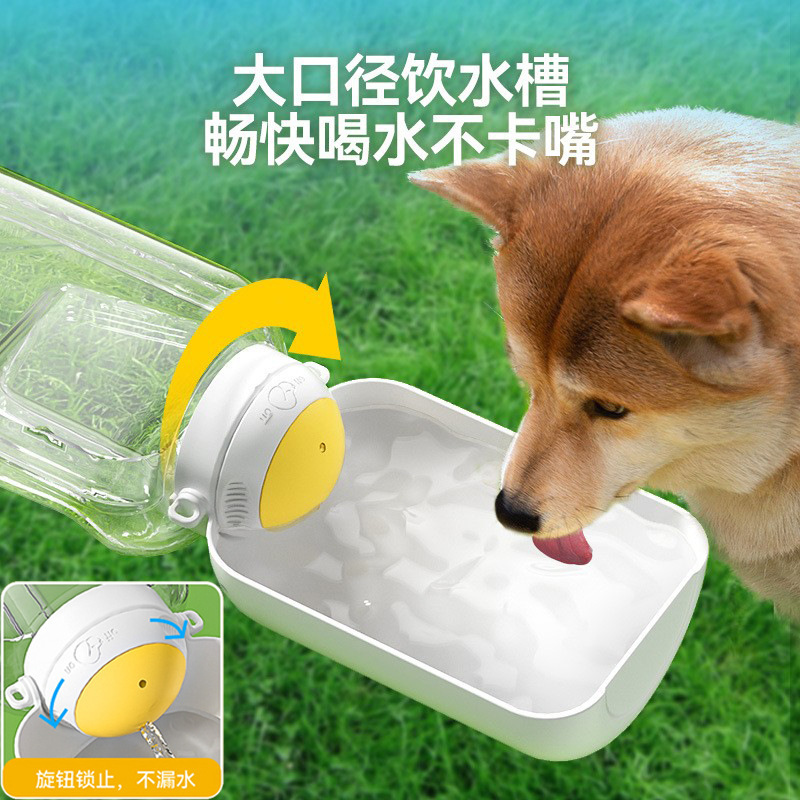 Taza de agua para perros de gran capacidad para salir