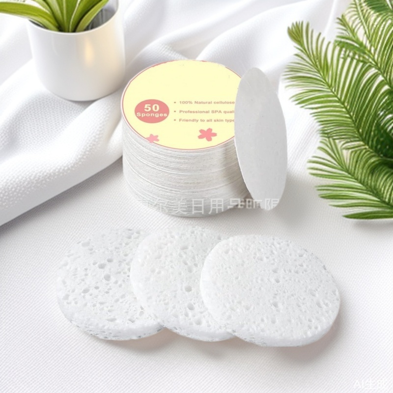 专业生产木浆棉洗脸压缩木浆棉海绵吸水海绵天然环保
