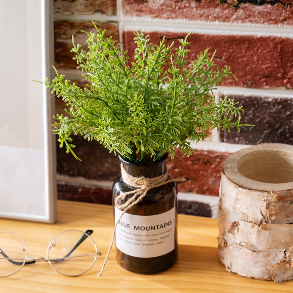 仿真花理紗天門冬屬草INS風廠家家居裝飾跨境婚慶批發假花YC1105