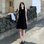 无袖宽松夏季气质连衣裙