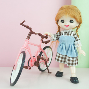 Реалистичный велосипед, модель автомобиля, маленькая фигурка, семейная кукла, игрушка подходит для фотосессий, реквизит