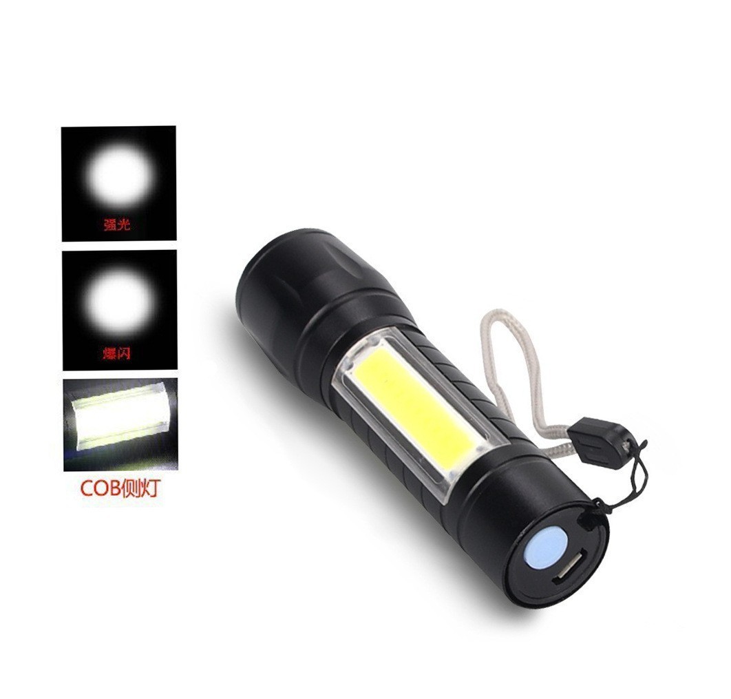 Fábrica al por mayor 511s zoom linterna USB carga directa Super brillante al aire libre impermeable LED mini linterna