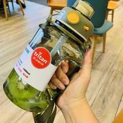 A5L大容量水杯女夏季吸管杯男健身噸噸桶運動水壺頓頓桶杯子