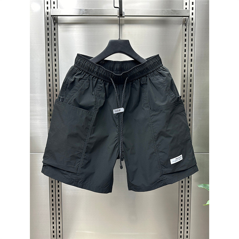 2025 Popular Outdoor Street Fashion Casual Mid-Pants Slim Workwear Quick-Drying Shorts Men's Summer Loose Five-Point Pants