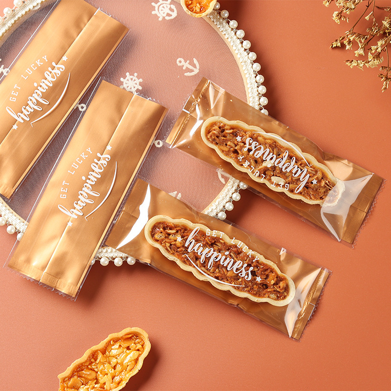 Clásico tipo barco de arroz glutinoso embalaje rectangular máquina de hornear bolsa de sellado en stock fábrica al por mayor bolsa de embalaje de piruletas