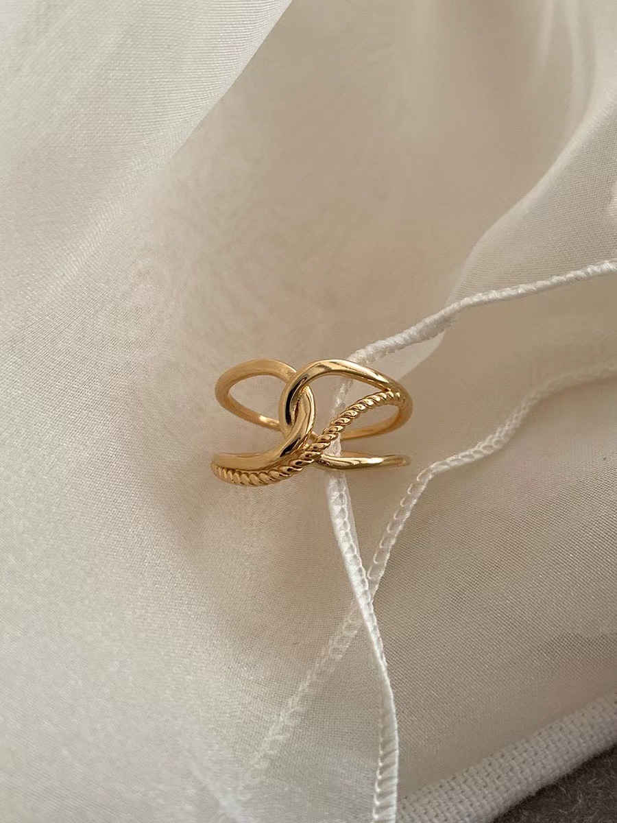 按周末韓國小眾設計ins18K金925純銀戒指女高級感潮流新品戒指