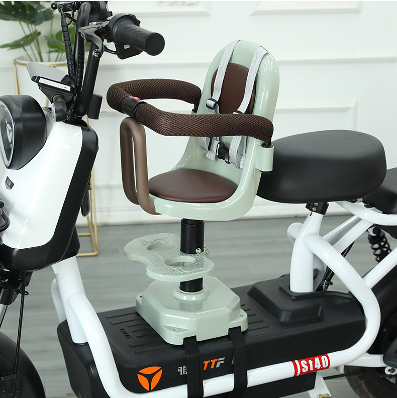 Electric car Children's seat front motorcycle baby front seat battery car scooter baby shock absorber seat